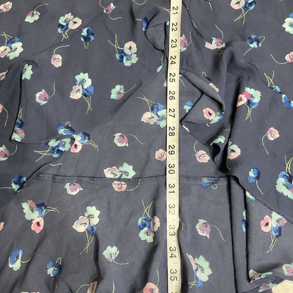 Gap Floral Ruffle Wrap Midi Skirt - Picture 6 of 10